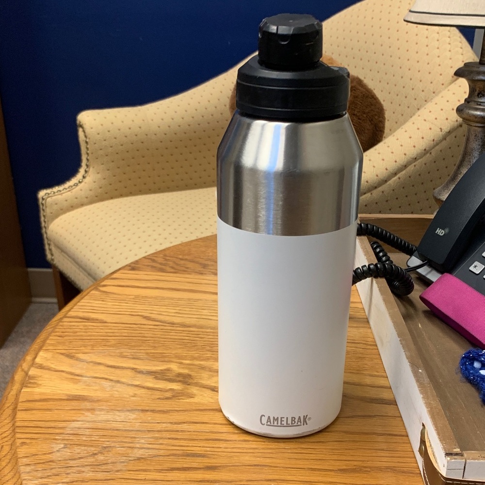 CamelBak Stainless Steel and White Bottle